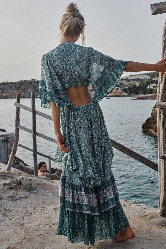 Holiday Waist Maxi Dress