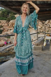 Holiday Waist Maxi Dress
