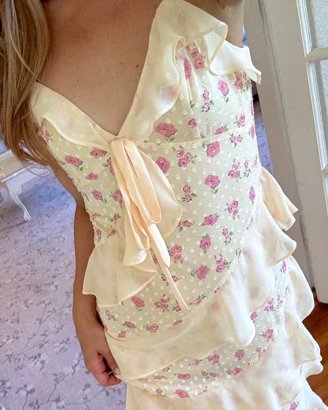 Floral Cake Maxi Dress