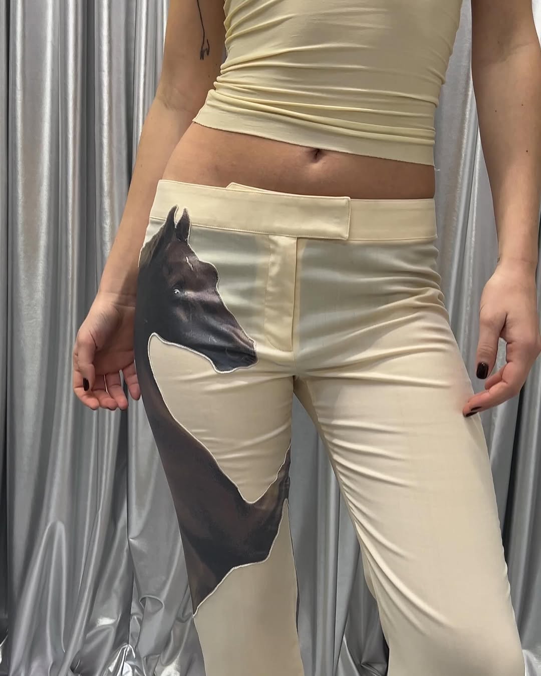 Street Horse Pattern Pants