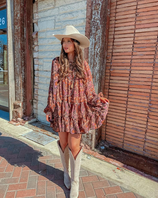 Floral Mini Cake Dress