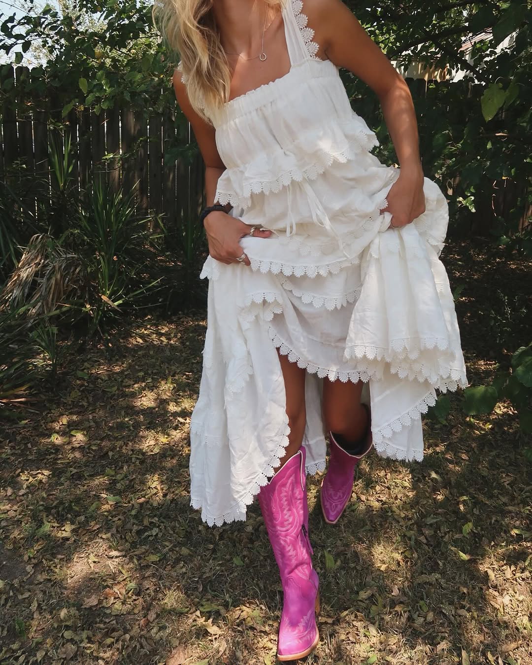 Lace Cake Maxi Dress