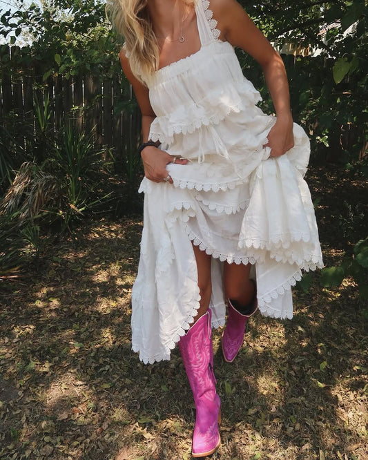 Lace Cake Maxi Dress