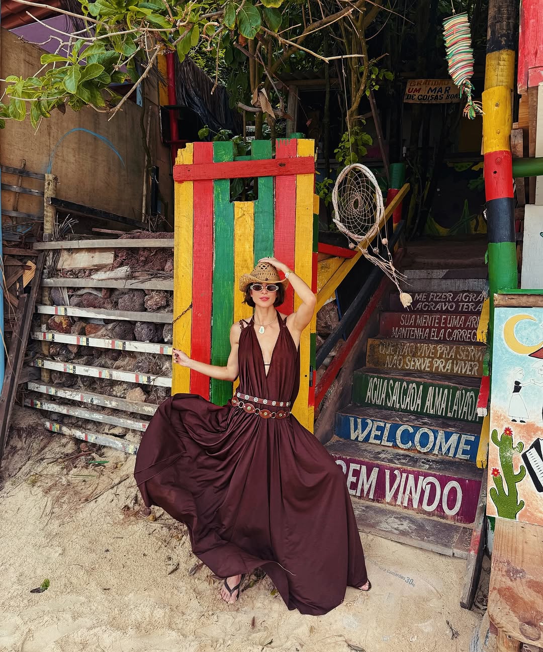 Maxi Open Back Beach Dress