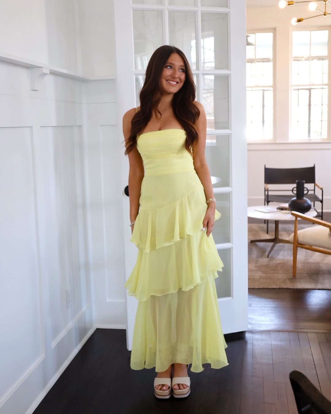 Strapless Cake Maxi Dress