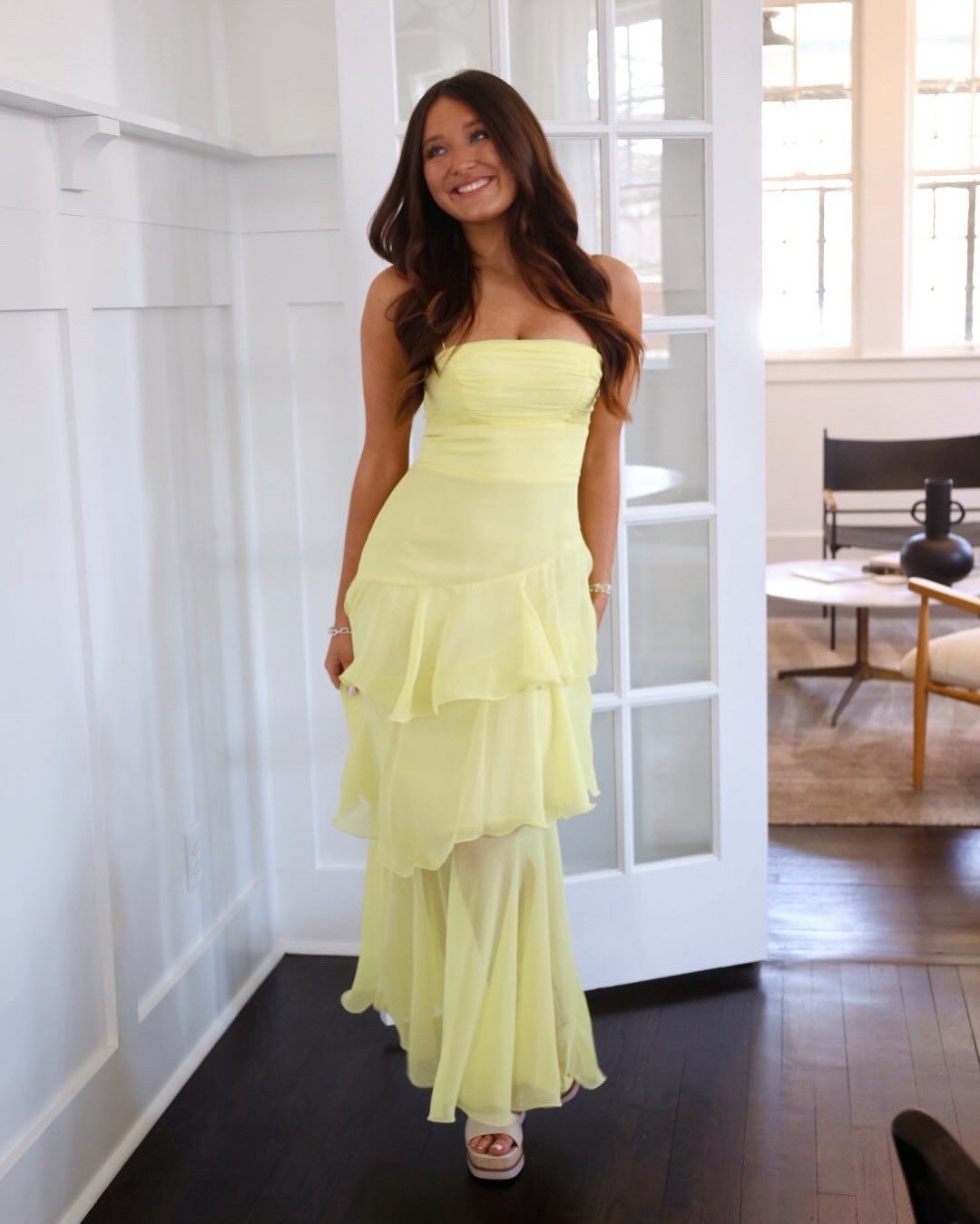 Strapless Cake Maxi Dress