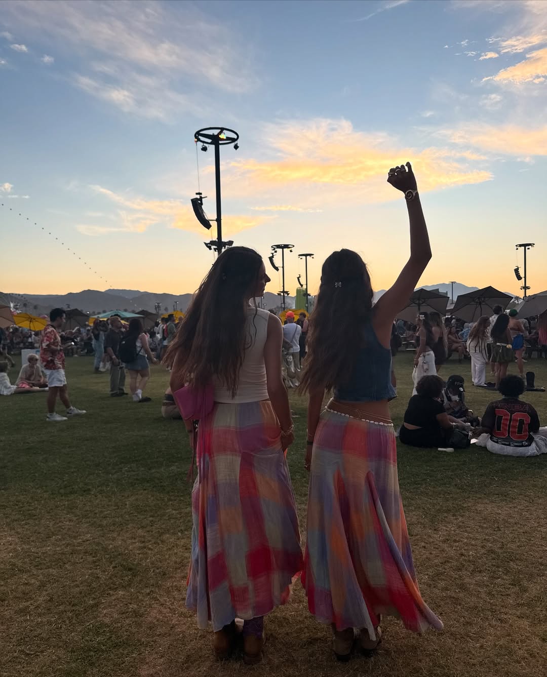 Rainbow Flared Skirt