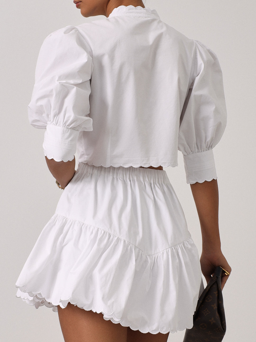 Combed Cotton Shirt | White