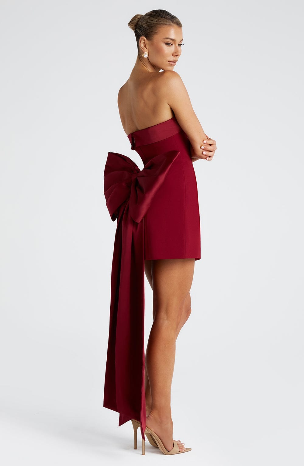 Barbara Mini Dress – Wine