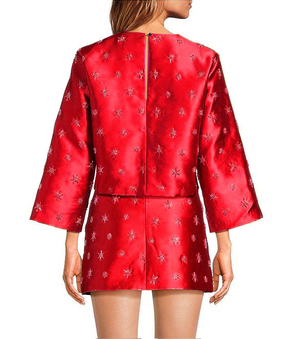 Starburst Satin Two-Piece Set