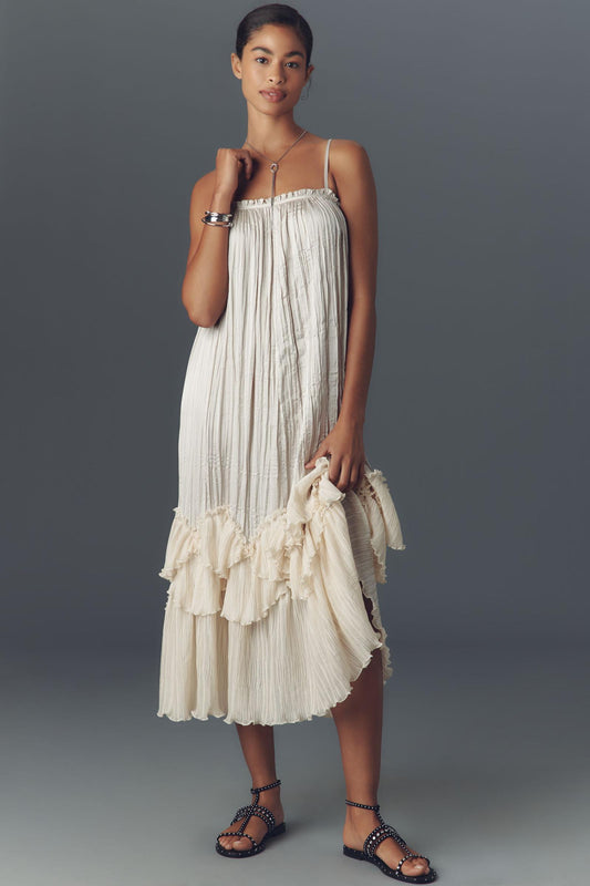 Square Neck Layered Dress