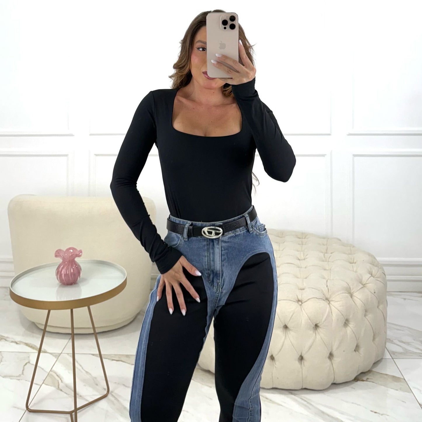 Designer Heart Slit Jeans