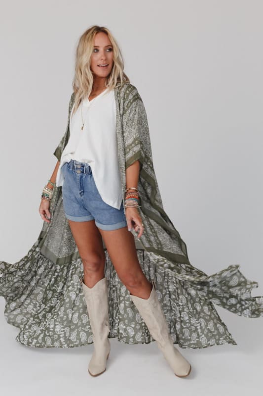 Paisley Tapestry Free Flow Duster Kimono