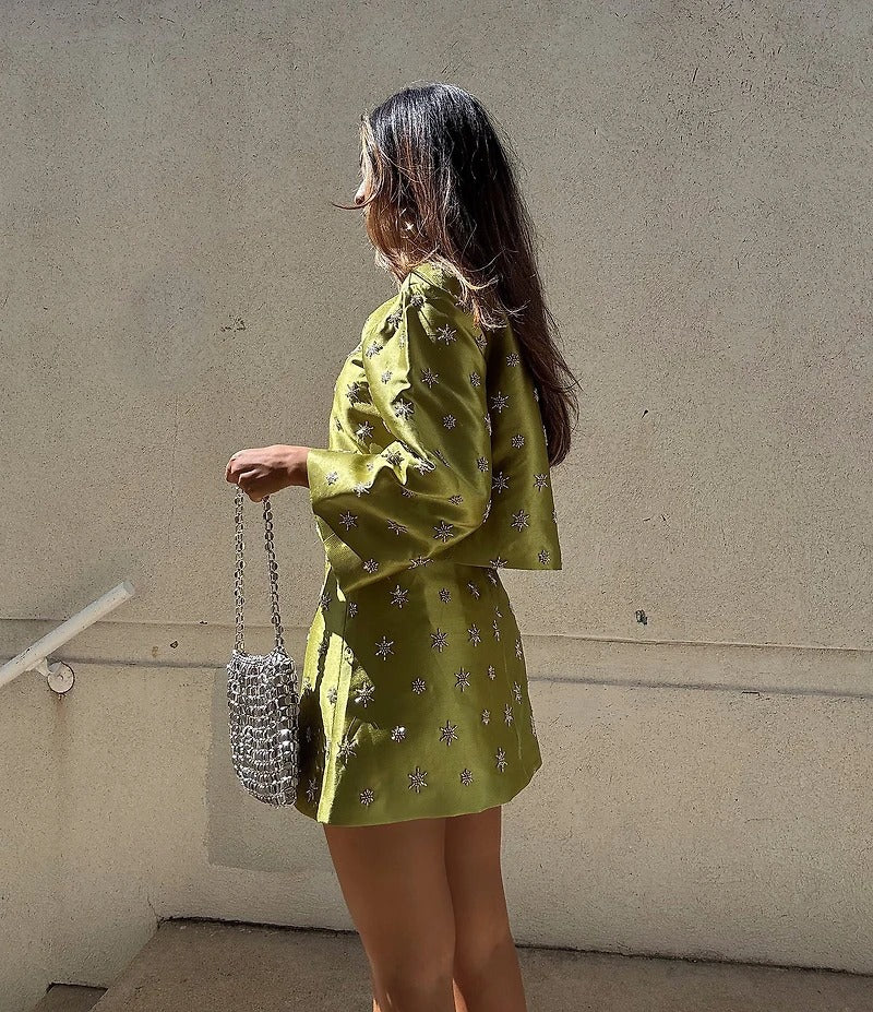 Starburst Satin Two-Piece Set