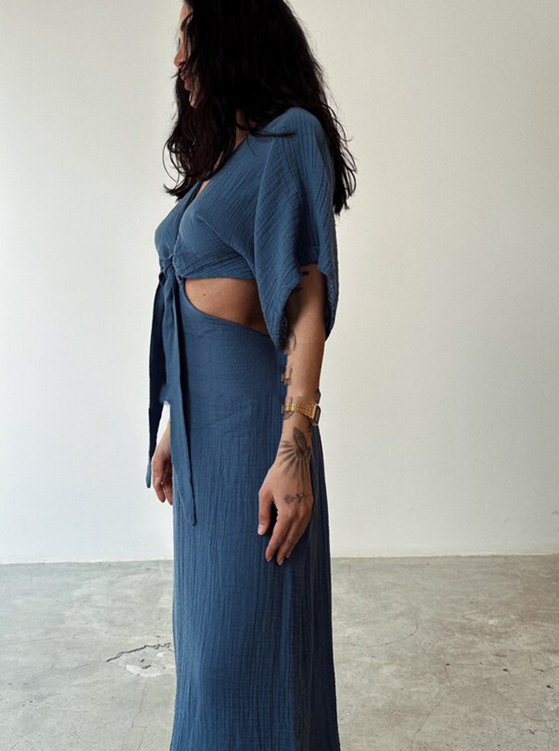 Linen Grecian Dress