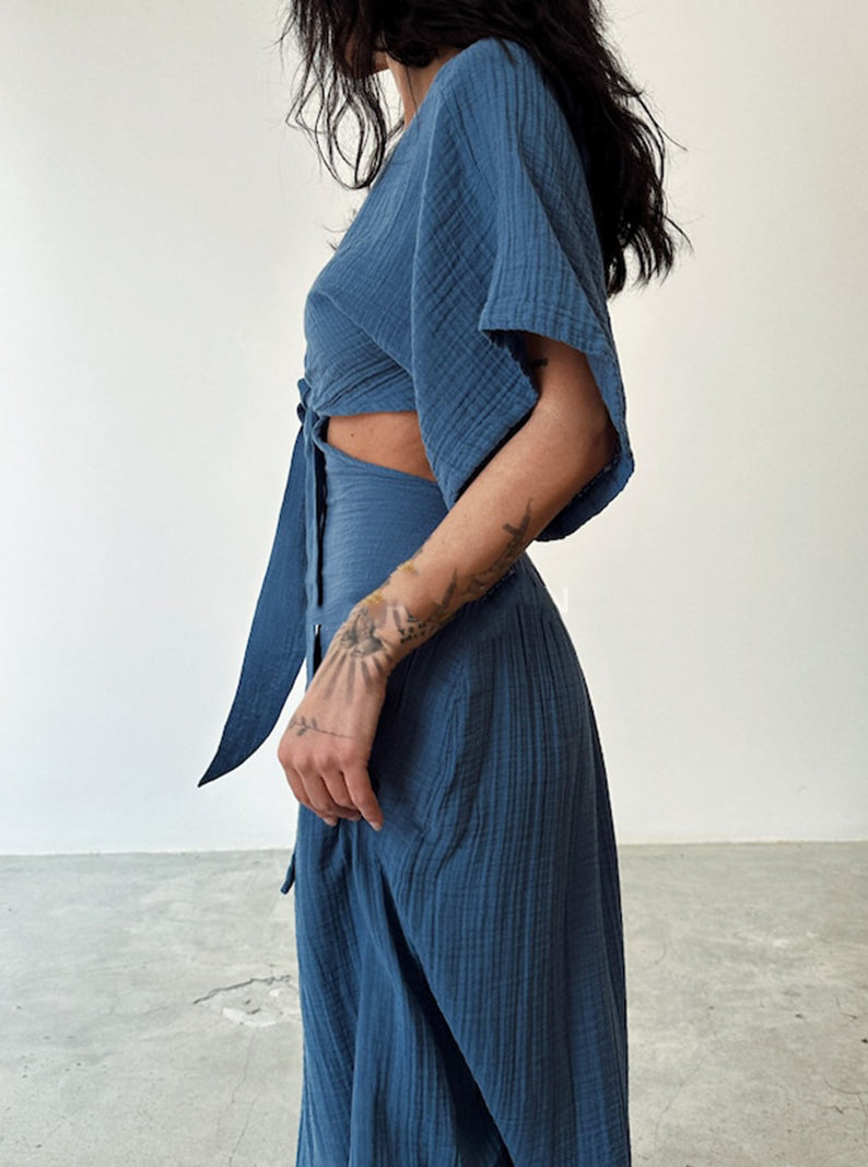 Linen Grecian Dress