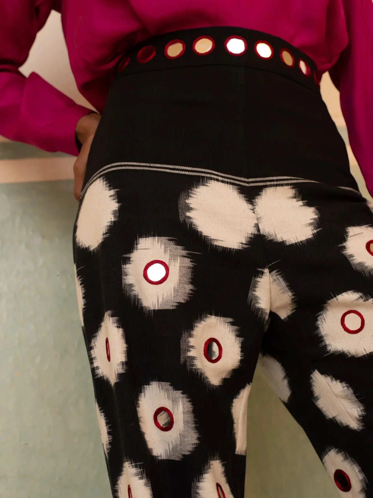 Multicolor Mirror Trousers