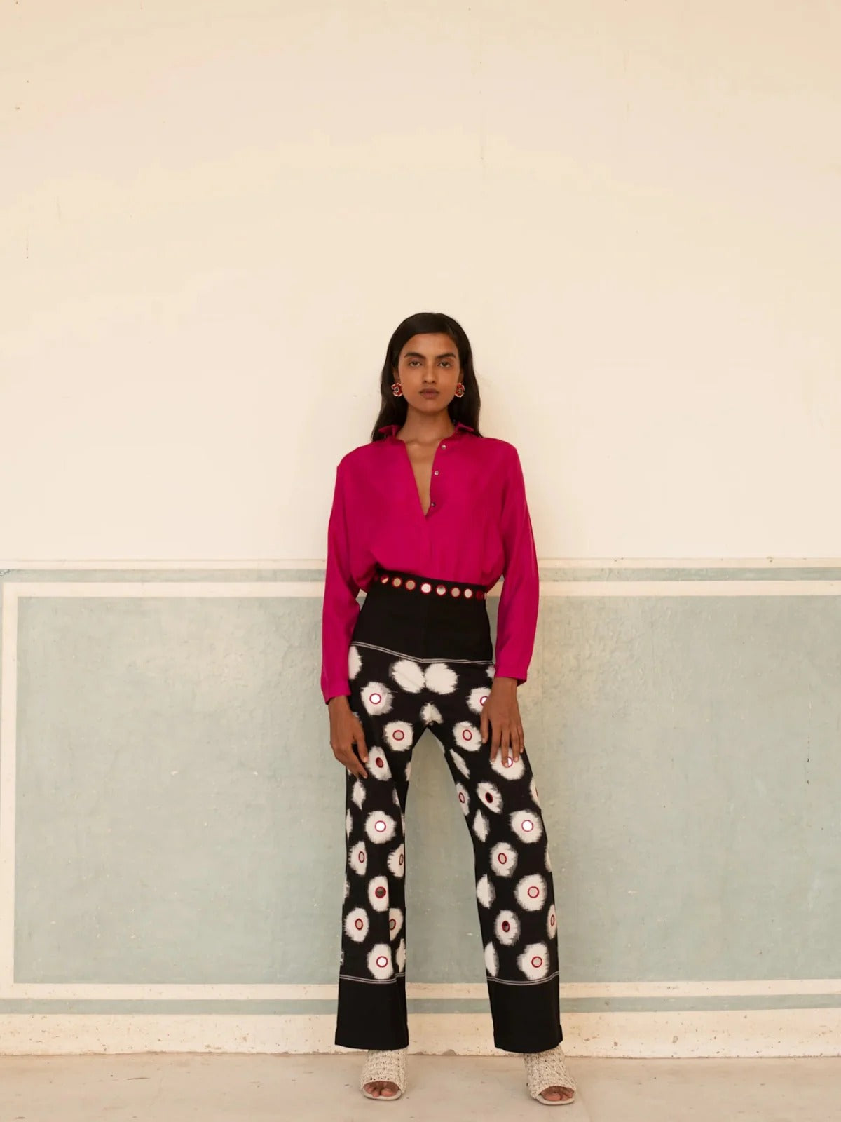 Multicolor Mirror Trousers