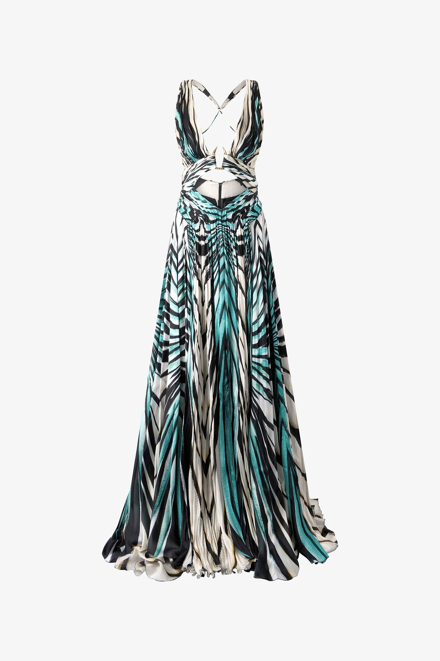 Maxi Sea Silk Print Dress
