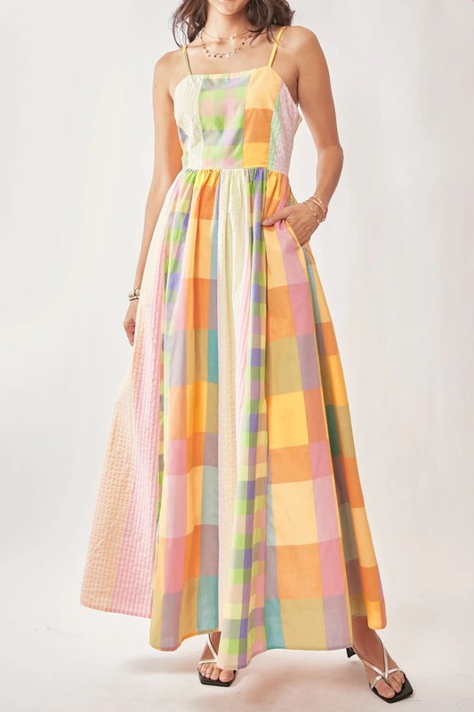 Gingham Maxi Dress