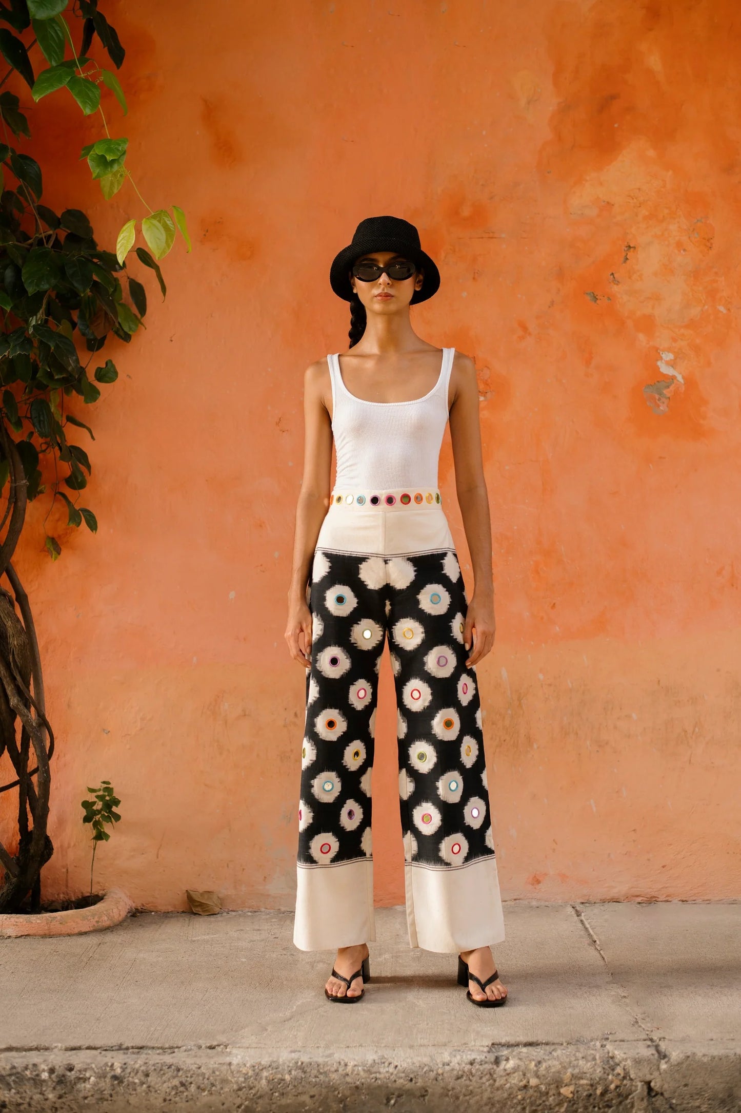 Multicolor Mirror Trousers