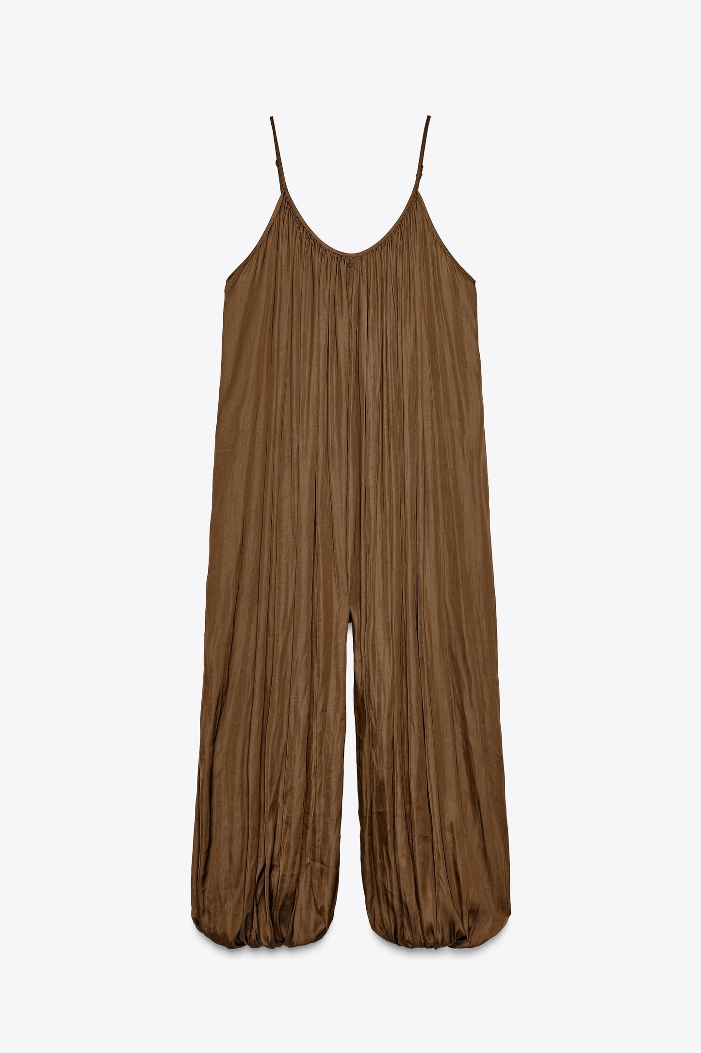 Long Pleated Jumpsuit
