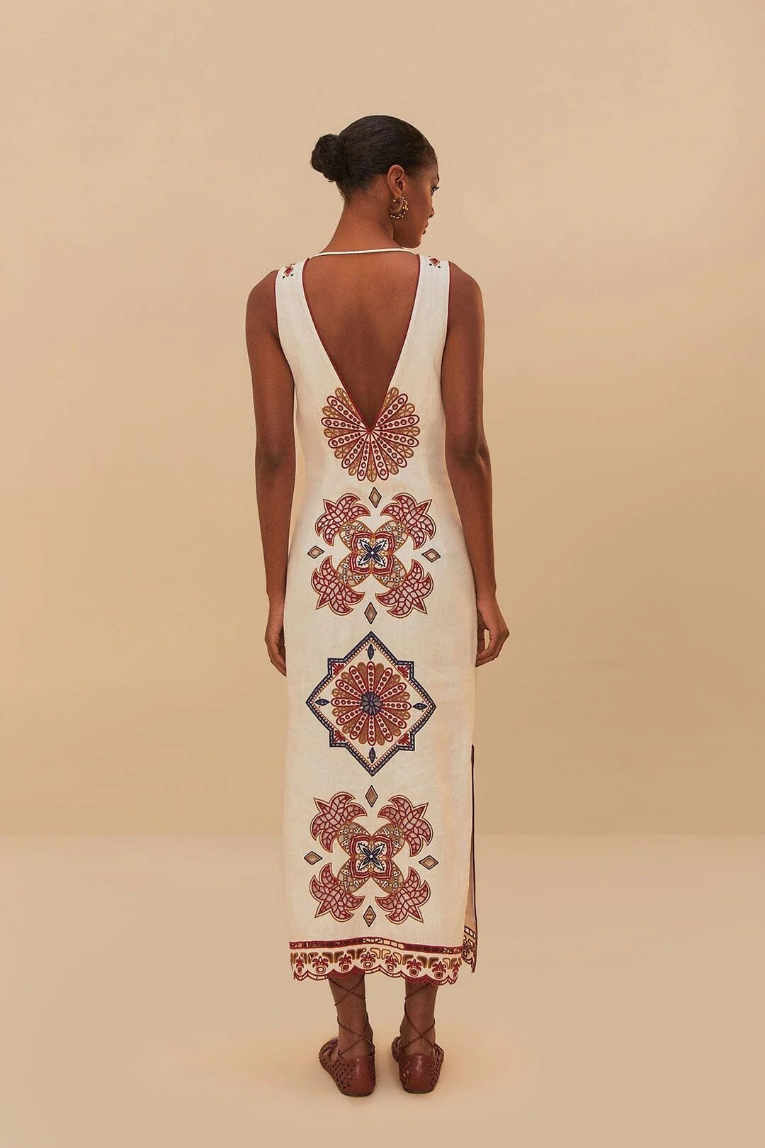 Premium Linen Midi Dress