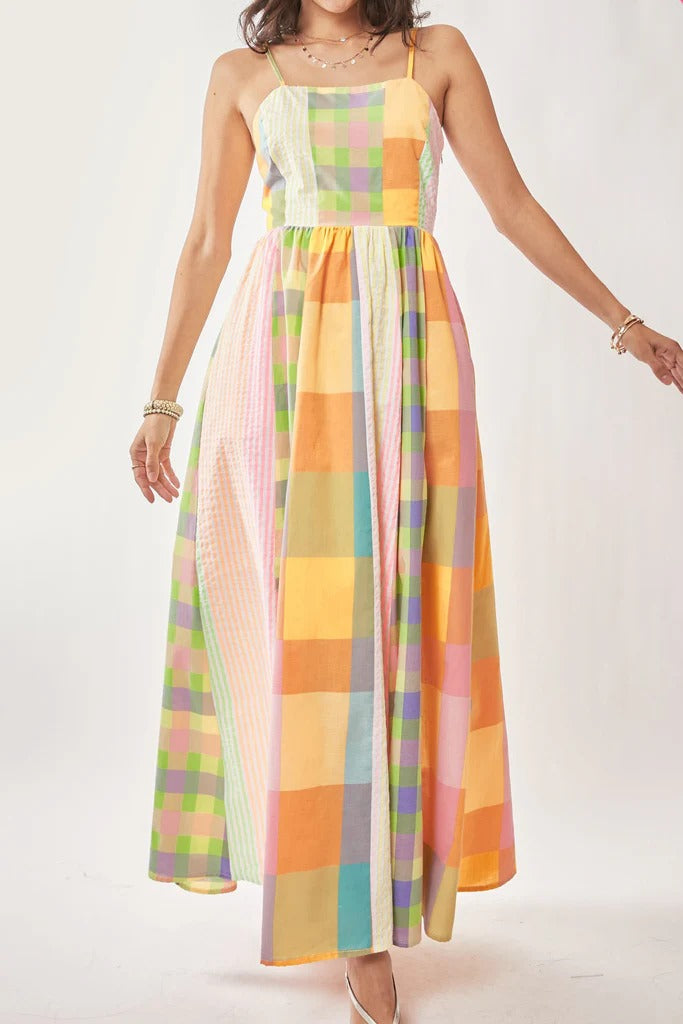 Gingham Maxi Dress