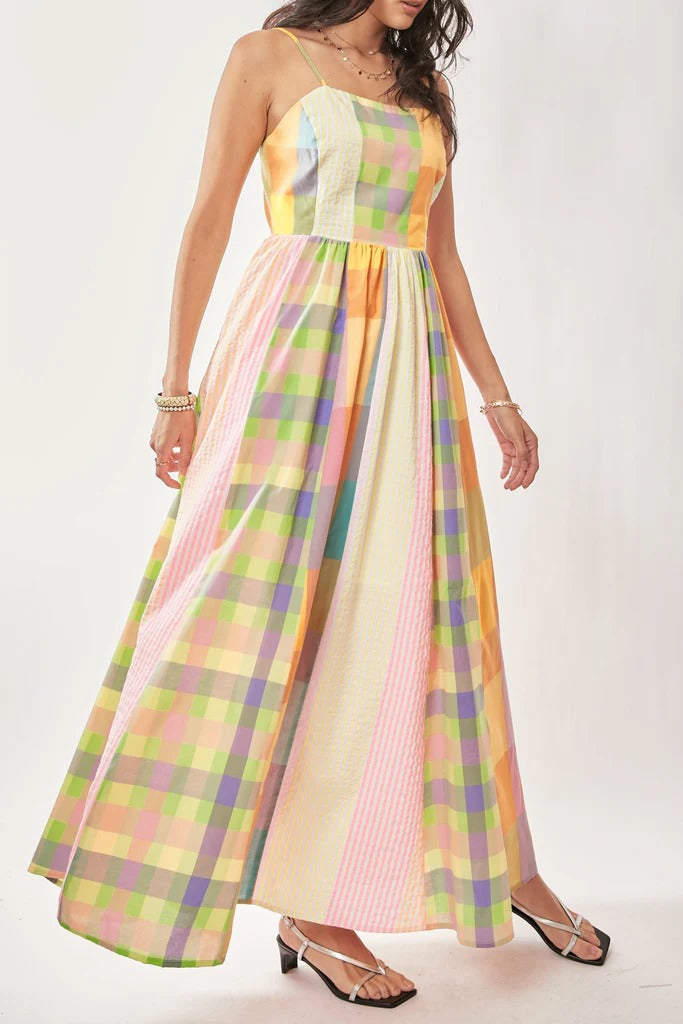 Gingham Maxi Dress