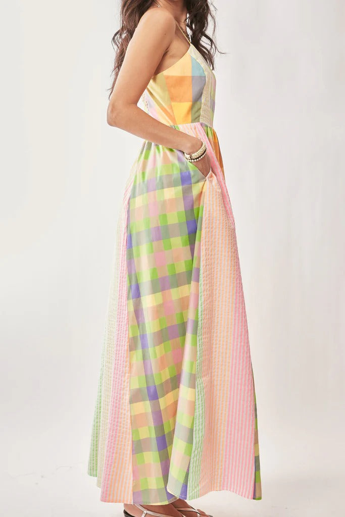 Gingham Maxi Dress