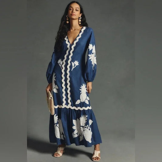 Flounce Maxi Dress