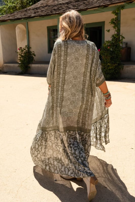 Paisley Tapestry Free Flow Duster Kimono